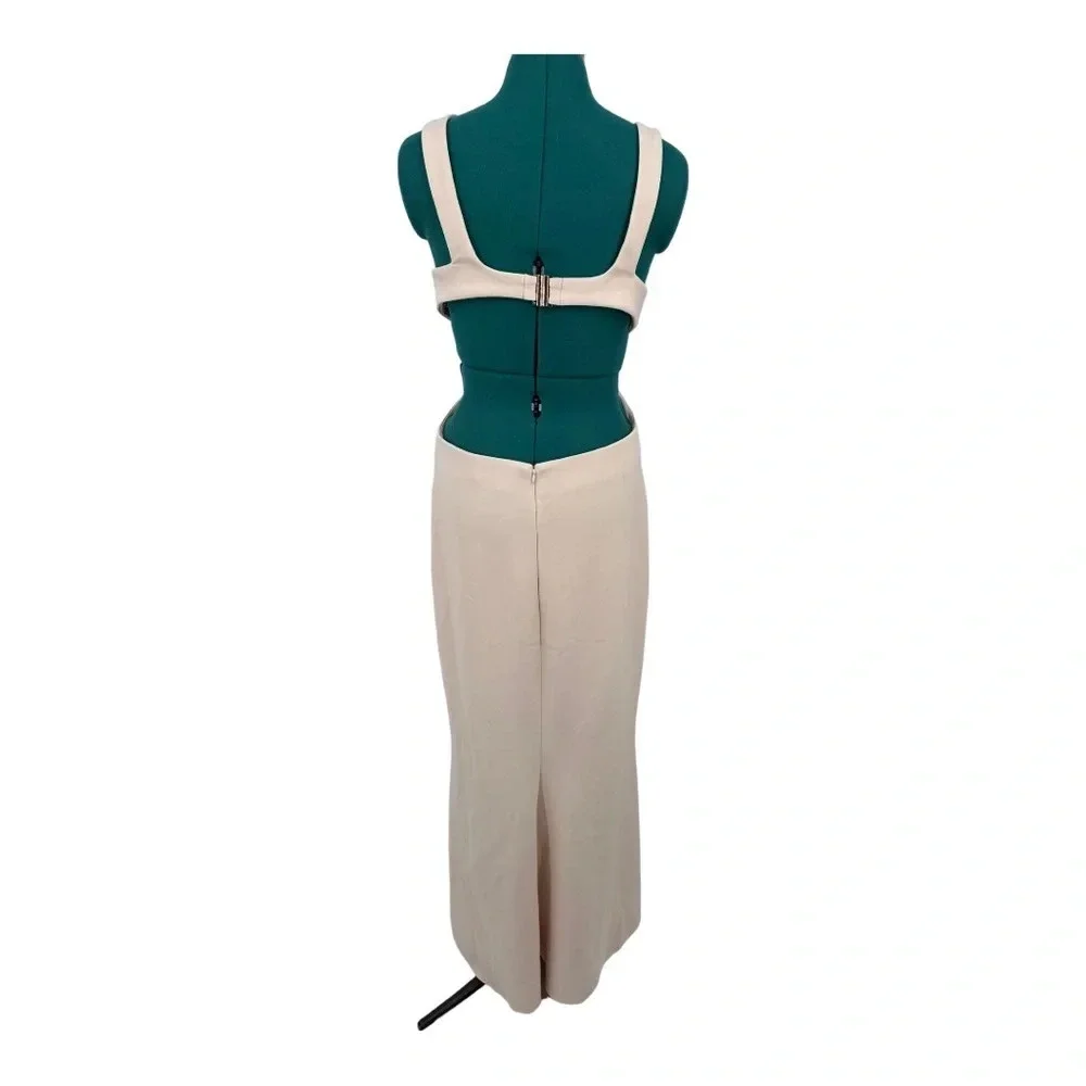 Significant Other Evie Cut Out‎ Open Back Long Dress Blush